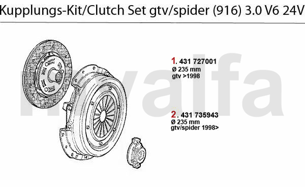 CLUTCH SET 3.0 V6 24V