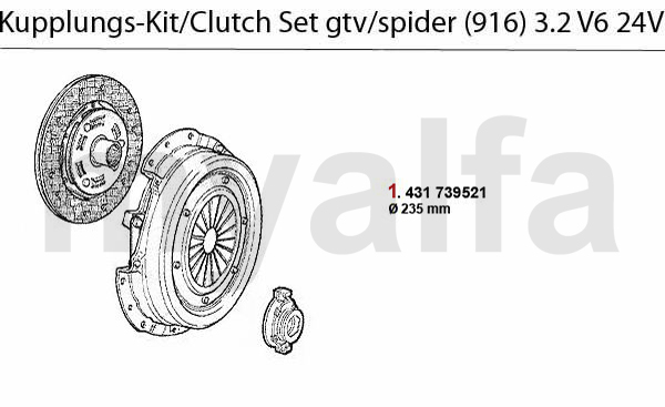 CLUTCH SET 3.2 V6 24V