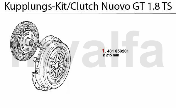 Kupplungs-Kit 1.8 TS