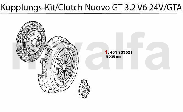 Kupplungs-Kit 3.2 V6 24V/GTA