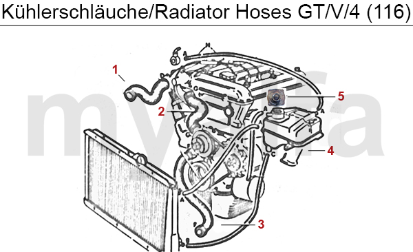 Kühlerschläuche GTV/4