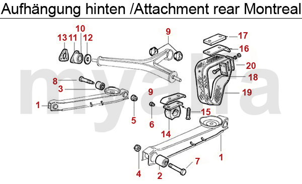 Aufhängung hinten