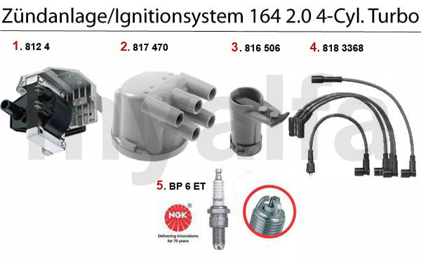 Zündanlage 4-Zyl. Turbo
