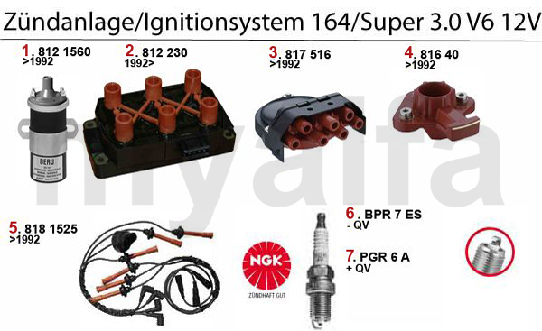 IGNITION SYSTEM 3.0 V6 12V