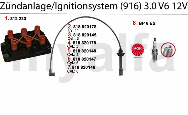 IGNITION SYSTEM 3.0 V6 12V