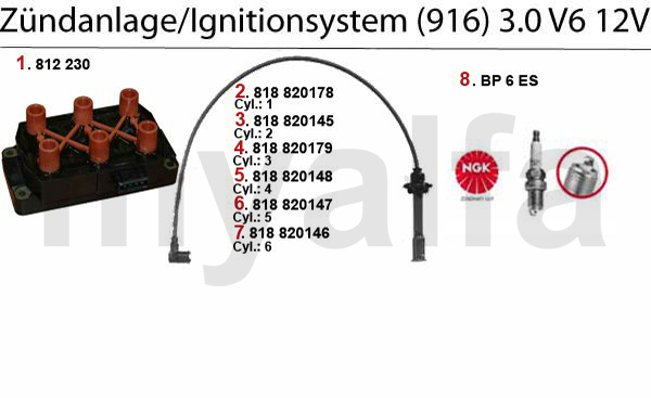 Zündanlage 3.0 V6 12V