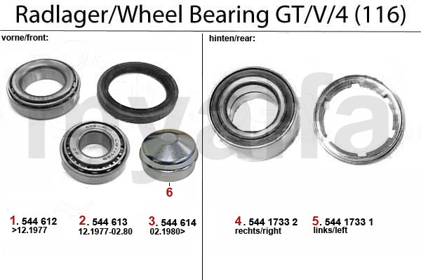 WHEEL BEARING GT/V/4