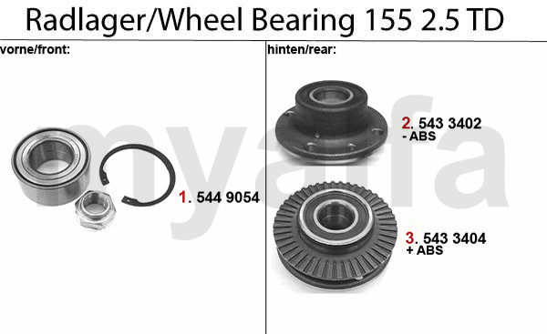 WHEEL BEARING 2.5 TD