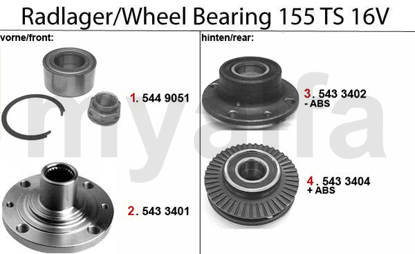 Radlager TS 16V