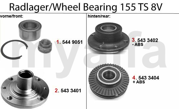 WHEEL BEARING TS 8V