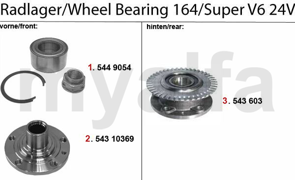 WHEEL BEARING 3.0 V6 24V