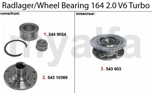 WHEEL BEARING 2.0 V6 Turbo