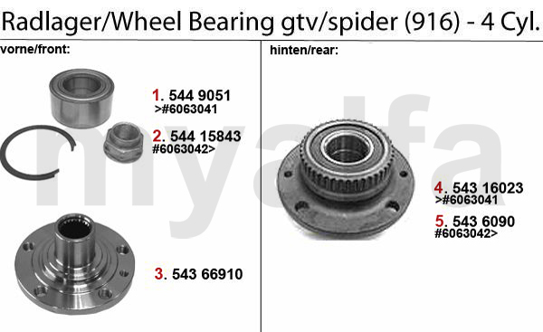 WHEEL BEARING 4-Cyl.