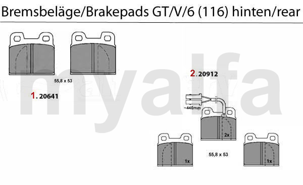 BRAKE PADS REAR