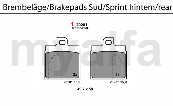 BRAKE PADS REAR