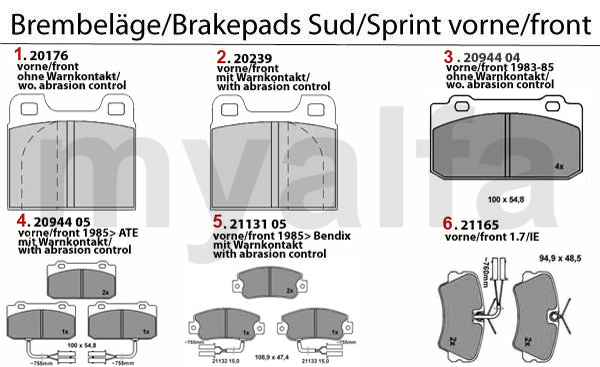 Bromsbelägg fram