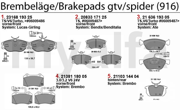 BRAKE PADS