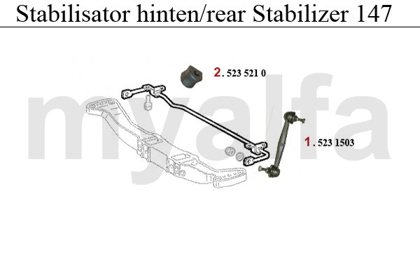 Stabilisator hinten