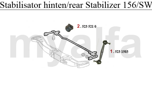 Stabilisator hinten