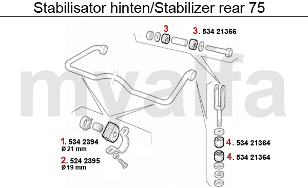 Stabilisator hinten