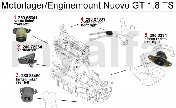 ENGINE MOUNT 1.8 TS 16V