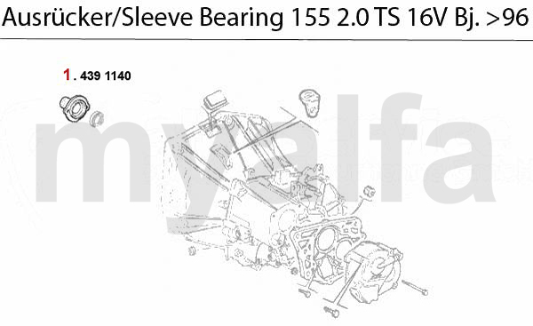 Führungshülse f. Ausrücker TS 16V Bj. >4