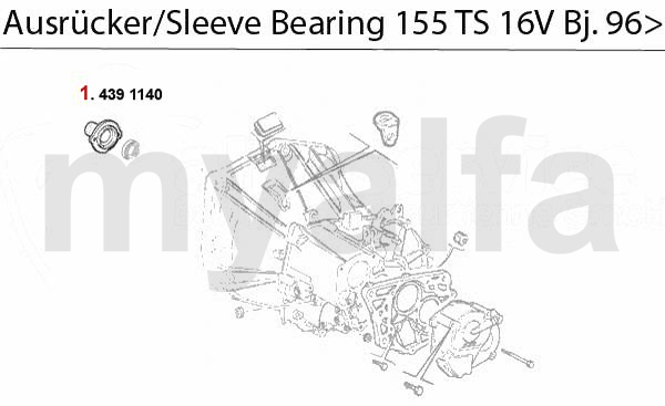 GUIDE BUSH f. SLEEVE BEARING TS 16V 5.19