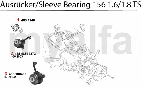 SLEEVE BEARING 1.6/1.8 TS 16V