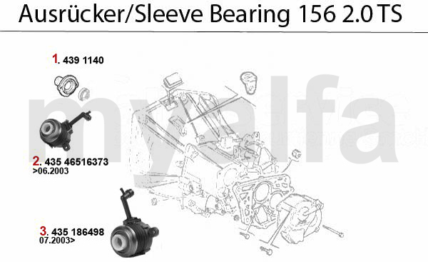 SLEEVE BEARING 2.0 TS 16V