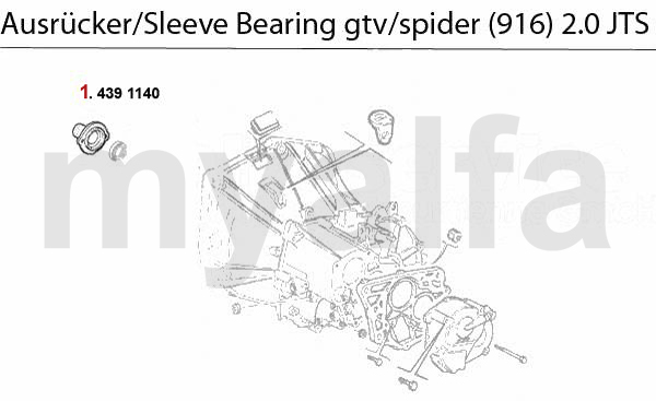 GUIDE BUSH f. SLEEVE BEARING 2.0 JTS