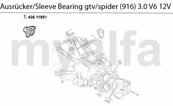 GUIDE BUSH f. SLEEVE BEARING 3.0 V6