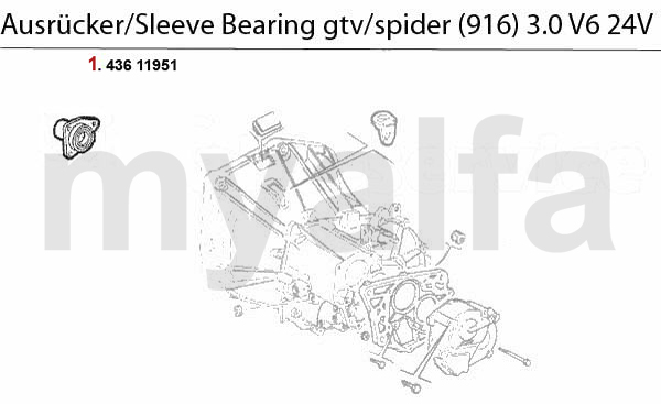 GUIDE BUSH f. SLEEVE BEARING 3.0 V6