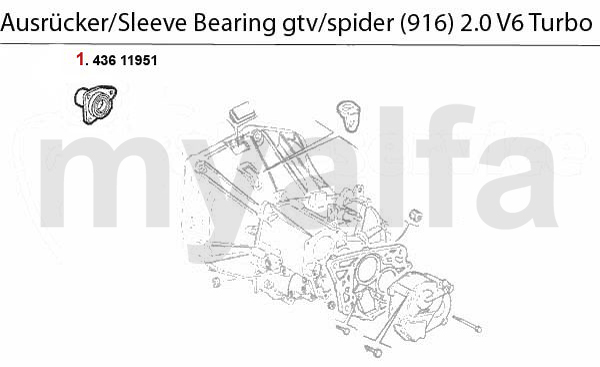 GUIDE BUSH f. SLEEVE BEARING 2.0 V6 Turb