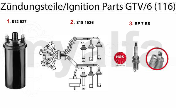 Zündungsteile GTV/6 (116)