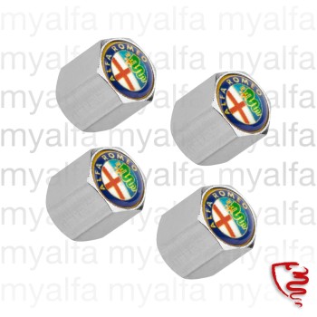 Satz Ventilkappen Alfa Romeo Emblem