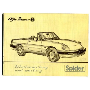 Bedienungsanleitung Spider Bj.1986-89 (Nachdruck)