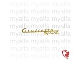 Schriftzug "Giulietta Sprint"  gold, 110mm                  