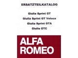 Ersatzteilkatalog Giulia      Sprint GT/GT Veloce/GTA/GTC,  510 Seiten