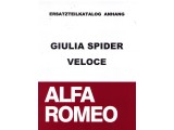 Ersatzteilkatalog - Anhang zu 952 101 0 Giulia Spider Veloce (ital.), 140 Seiten