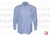 Hemd "Creation Sportivo", blau, Langarm, 100% Baumwolle     