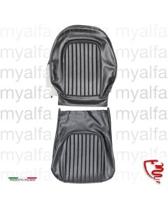 SEAT COVER SPIDER 1966-69 VINYL SKAI BLACK WITH ONE PIECE BACKREST