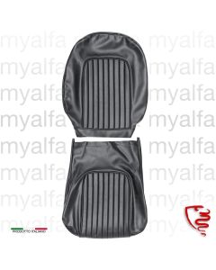 SEAT COVER SPIDER 1966-69 VINYL SKAI BLACK, 2 PIECE BACK REST COVER