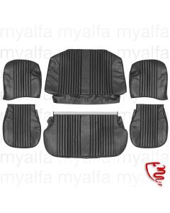 SET SEAT COVERS GIULIA TI 1966-72 FRONT + REAR VINYL SKAI BLACK
