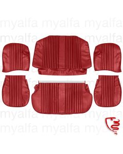 SET SEAT COVERS GIULIA TI 1966-72 FRONT + REAR VINYL SKAI BORDEAUX