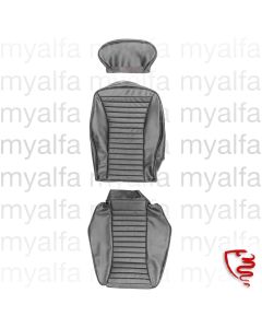SEAT COVER MONTREAL FRONT LEATHER BLACK