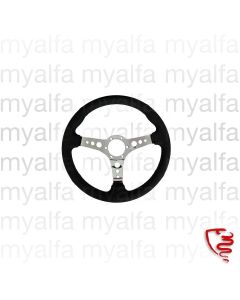 Ratt 360 mm Mockaläder, Ekrar kromade. hålad