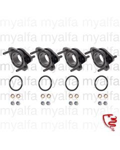 SET SOLID ALUMINIUM CARBURETTOR MOUNTS 45mm