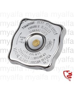 Kühlerdeckel eckig Fahrzeuge mit Ausgleichsbehälter, verchromt