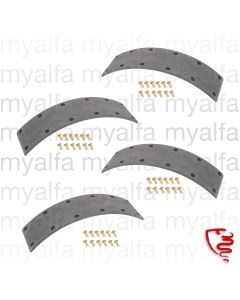 Bromsband Sats (4 Styck) - 1900/102 2000/106 2600 - 75 mm breda med nitar