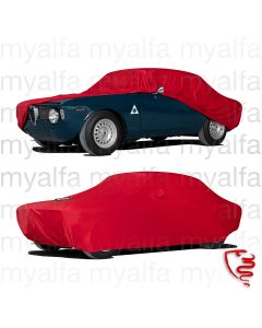 Biltäcke  skräddarsytt Alfa Romeo GT Bertone med Logo, röd 